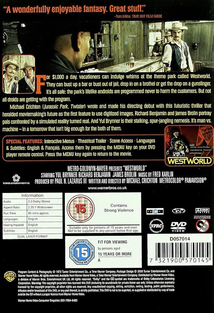 その他 westworld Westworld (1973) - Michael Crichton, Yul Brynner, Richard